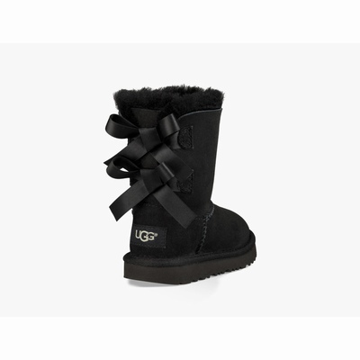 Botas UGG Bailey Bow II Criança Pretas | PT-IXKOC